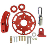 MSD Crank Trigger Wheel Kit Flying Magnet Sbc 6.25 In. Small Block Chevy Use With MSD 6/7/8 Series Ignition Red MSD Ignition