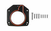 Throttle Body Adapter Plate Throttle Body Adapter Plate (3-Bolt) 75Mm Tb To (4-Bolt) Intake-Black Finish Sniper EFI