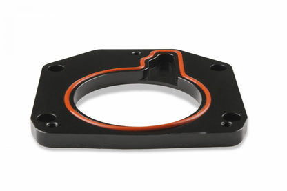 Throttle Body Adapter Plate Throttle Body Adapter Plate (3-Bolt) 75Mm Tb To (4-Bolt) Intake-Black Finish Sniper EFI