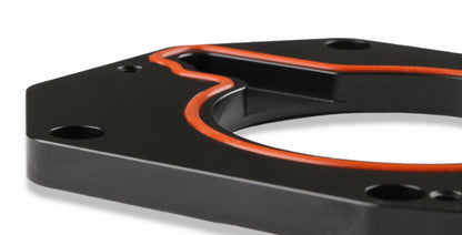 Throttle Body Adapter Plate Throttle Body Adapter Plate (3-Bolt) 75Mm Tb To (4-Bolt) Intake-Black Finish Sniper EFI