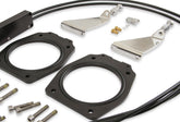 Throttle Linkage Kit Dual Plenum Intake GM Ls Engines Fabricated Dual Plenum Intake Manifold Throttle Linkage Kit 92Mm Throttle Body Opening For GM Ls Engines Black Finish Sniper EFI