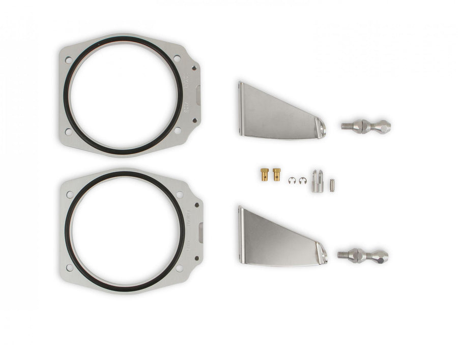 Throttle Linkage Kit Dual Plenum Intake GM Ls Engines Fabricated Dual Plenum Intake Manifold Throttle Linkage Kit 102Mm Throttle Body Opening For GM Ls Engines Black Finish Sniper EFI