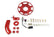 MSD Crank Trigger Wheel Kit Flying Magnet Hall-Effect Sbc 7 In. Small Block Chevy Crank Trigger Kit 7 In. Wheel/Hall-Effect Sensor/Adjustable Timing Pointer Red MSD Ignition