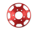 MSD Crank Trigger Wheel Kit Flying Magnet Hall-Effect Sbc 7 In. Small Block Chevy Crank Trigger Kit 7 In. Wheel/Hall-Effect Sensor/Adjustable Timing Pointer Red MSD Ignition