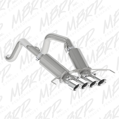 MBRP 14-19 Chevy Corvette V8 6.2L 3in T304 Dual Axle Back w/ 4in Quad Dual Wall Tips | S7030304