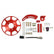 MSD Crank Trigger Kit Flying Magnet Hall-Effect LS Gen Iii/Iv 8.00 In. Small Block Chevrolet Gen Iii/Iv Adjustable Timing Pointer Red MSD Ignition