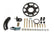 MSD Crank Trigger Wheel Kit Flying Magnet Sbf Windsor 289/302/351W Use With MSD 6/7/8 Series Ignition Black MSD Ignition