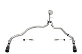 Corsa 2021-2025 Ford F-150 Regular Cab/6.5in Bed 5.0L V8 Xtreme Cat-Back Dual Rear Exit-Black PVD
