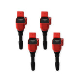 MSD Ignition Coil Blaster Series Vw / Audi 1.8L/2.0L Engines Red 4-Pack Vw/Audi 2014-2019 1.8L/2.0L 4 Cylinder 4-Pack MSD Ignition