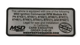MSD Rpm Modules 5000 Series Kit Even Increments Marine Only Use With 6M-2L Marine Ignition Box Pn 6560 MSD Ignition