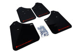 Rally Armor 02-07 Subaru WRX/STI/RS/2.5i (Wagons Req. Mod.) Black UR Mud Flap w/Red Logo