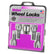 McGard Wheel Lock Bolt Set - 4pk. (Cone Seat) M12X1.25 / 17mm Hex / 22.0mm Shank Length - Chrome