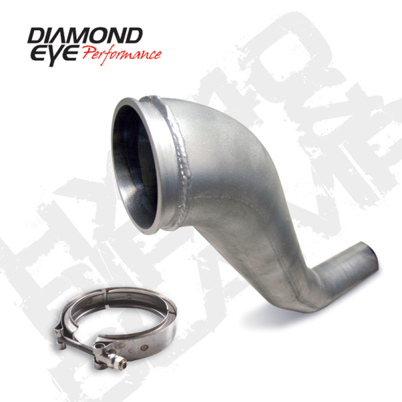 Diamond Eye KIT 4in DWNP HX40 TURBO-DIRECT FLANGE W/ V-Band CLAMP AL DODGE 94-02