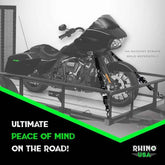 Rhino USA Soft Loops Motorcycle Tie-Down Set 4-Pack Red