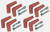 Pro Race Spark Plug Boot & Terminal Kit 115 Deg, 8.5Mm, Red MSD Ignition