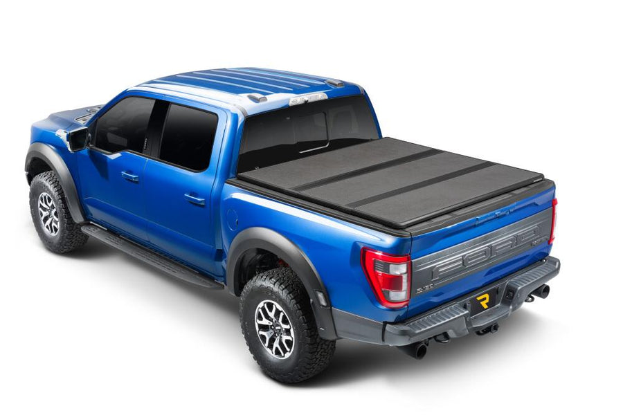 Solid Fold ALX Tonneau Cover Black Textured Paint 2021-2026 Ford F-150 6' 7 inch Bed Extang