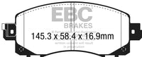 EBC 2022+ Subaru WRX 2.4T / 18-23 Subaru Crosstrek Redstuff Front Brake Pads