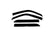 AVS 02-03 Lincoln Blackwood Ventvisor Outside Mount Window Deflectors 4pc - Smoke
