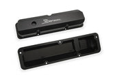 Valve Cover Fabricated Aluminum Ford Fe Tall Black Finish 1958-1976 Ford Fe 332-428 Cubic Inch Short Bolt Sniper EFI