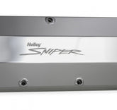 Valve Cover Fabricated Aluminum Bbc Natural Anodized 1965-2000 Chevrolet Big Block 396-454 1/4 Inch Thick Billet Rail Sniper EFI