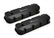 Valve Cover Fabricated Aluminum Bbc Tall Black 1965-2000 Chevrolet Big Block 396-454 Cubic Inch With Smooth Hole Sniper EFI