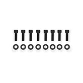 Valve Cover Fabricated Aluminum Sbc Perimeter Bolt Flat Black 1958-1986 Chevrolet Small Block 283-400 Cubic Inch Sniper EFI