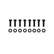 Valve Cover Fabricated Aluminum Sbc Perimeter Bolt Flat Black 1958-1986 Chevrolet Small Block 283-400 Cubic Inch Sniper EFI