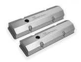 Valve Cover Fabricated Aluminum Sbc Perim Bolt Flat Anodized 1958-1986 Chevrolet Small Block 283-400 Cubic Inch Sniper EFI