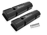 Sniper Valve Cover - Fabricated Aluminum - SBC - Perimeter Bolt - Flat - Black 890010B