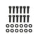Valve Cover Fabricated Aluminum Ford Small Block Tall Black 1962-85 Ford Windsor Small Block 260-351 Cubic Inch Short Bolt With Hole Sniper EFI