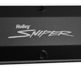 Valve Cover Fabricated Aluminum Ford Small Block Long Bolt Black 1962-85 Ford Windsor Small Block 260-351 Cubic Inch 1/4 Inch Thick Billet Rail Sniper EFI