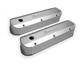 Valve Cover Fabricated Aluminum Ford Small Block Natural Anodized 1962-85 Ford Windsor Small Block 260-351 Cubic Inch 1/4 Inch Thick Billet Rail Sniper EFI
