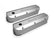 Valve Cover Fabricated Aluminum Ford Small Block Natural Anodized 1962-85 Ford Windsor Small Block 260-351 Cubic Inch 1/4 Inch Thick Billet Rail Sniper EFI