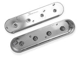 Valve Cover Fabricated Aluminum GM Ls Engines Natural Anodized GM Gen Iii/Iv Ls Engines Oem Ls Coil Stands Holley Logo Tig Welded Sniper EFI
