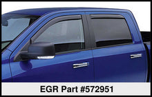 Load image into Gallery viewer, EGR 2019 Dodge Ram 1500 Crew Cab SlimLine In-Channel Window Visors Set of 4 - Dark Smoke