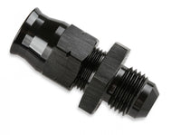 Aluminum Tube Adapter -6 AN Male AN To 3/8 Inch Tubing Black 6061 Aluminum Tube Adapter Mr Gasket