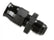 Aluminum Tube Adapter -6 AN Male AN To 3/8 Inch Tubing Black 6061 Aluminum Tube Adapter Mr Gasket