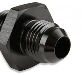 Aluminum Tube Adapter -6 AN Male AN To 3/8 Inch Tubing Black 6061 Aluminum Tube Adapter Mr Gasket