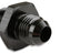 Aluminum Tube Adapter -6 AN Male AN To 3/8 Inch Tubing Black 6061 Aluminum Tube Adapter Mr Gasket