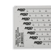 MSD Timing Tape Harmonic Balancer 5.25 Inch To 8.00 Set Of 8 Multiple Sizes 1 Degree Increments From 14 Degrees Atdc 64 Degrees Btdc MSD Ignition