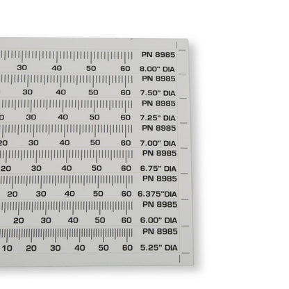 MSD Timing Tape Harmonic Balancer 5.25 Inch To 8.00 Set Of 8 Multiple Sizes 1 Degree Increments From 14 Degrees Atdc 64 Degrees Btdc MSD Ignition