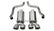 Corsa 2005-2007 Chevrolet Corvette C6 6.0L V8 Polished Xtreme Axle-Back Exhaust