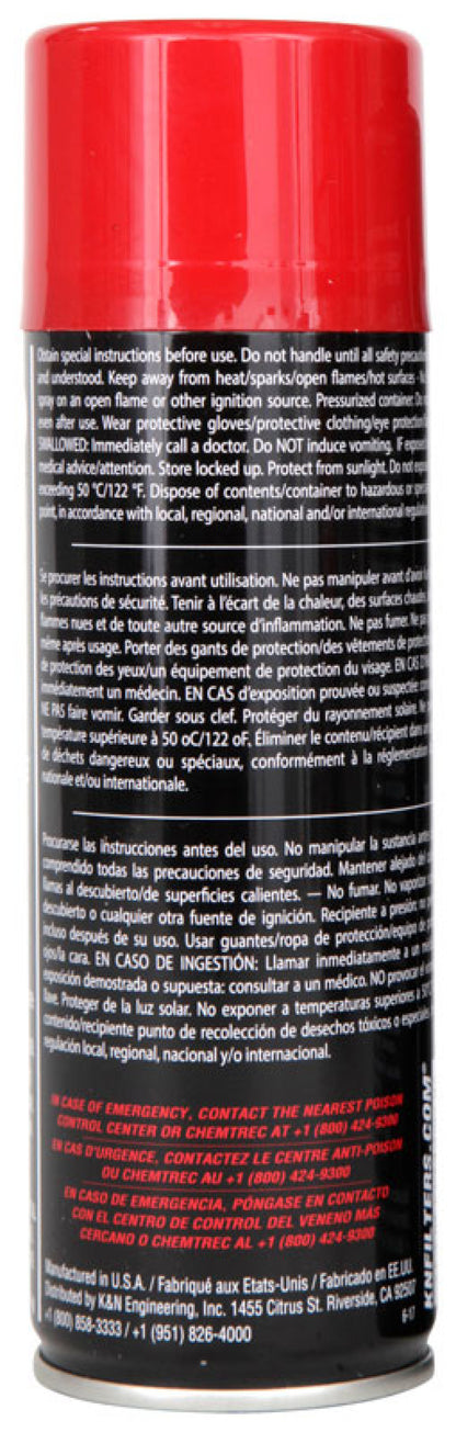 K&N Filter Recharger Kit | 6.5 OZ Aerosol Spray | 99-0504