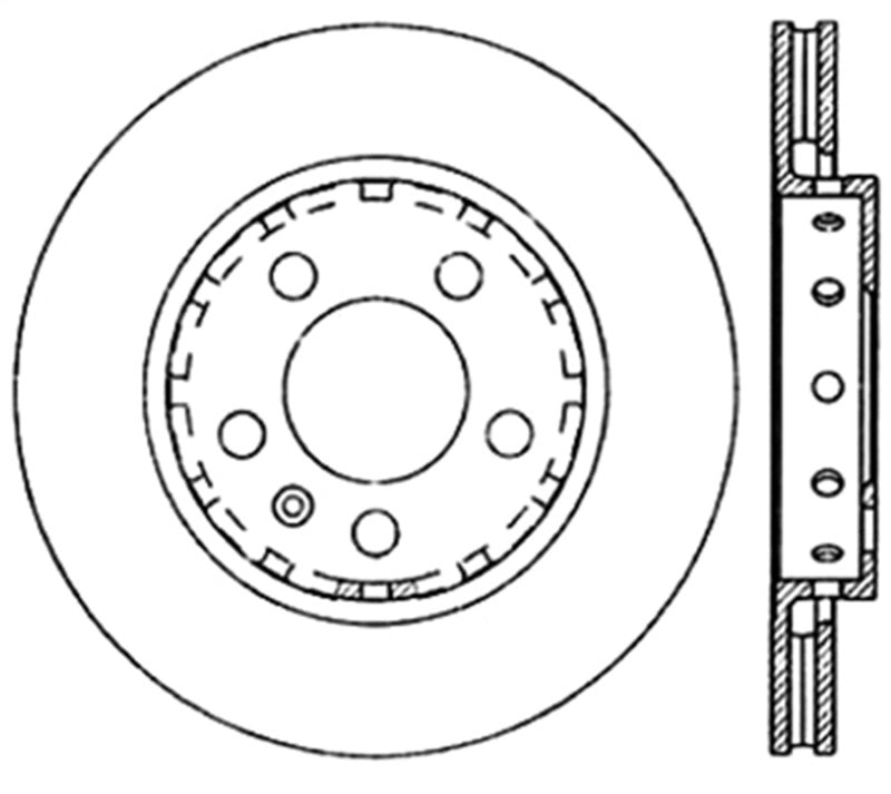 StopTech Slotted & Drilled Sport Brake Rotor