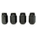 McGard Hex Lug Nut (Cone Seat) M12X1.5 / 13/16 Hex / 1.5in. Length (4-pack) - Black