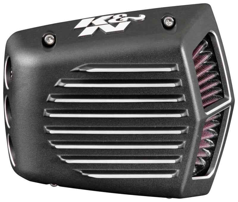 K&N Street Metal Intake System for 01-16 Harley-Davidson Softail/Dyna - Shaker Black