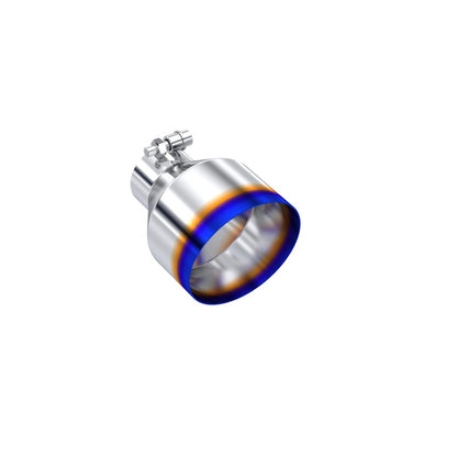 MBRP Univ. T304 Stainless Steel Burnt End Tip 2.5in ID / 5in OD / 6.5in Length Angle Cut Single Wall | T5190BE