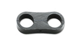 Vibrant Aluminum Line Separator Bracket | 6061 Aluminum, 0.875 in (22.2mm) OD Hose, Anodized Black | 20622