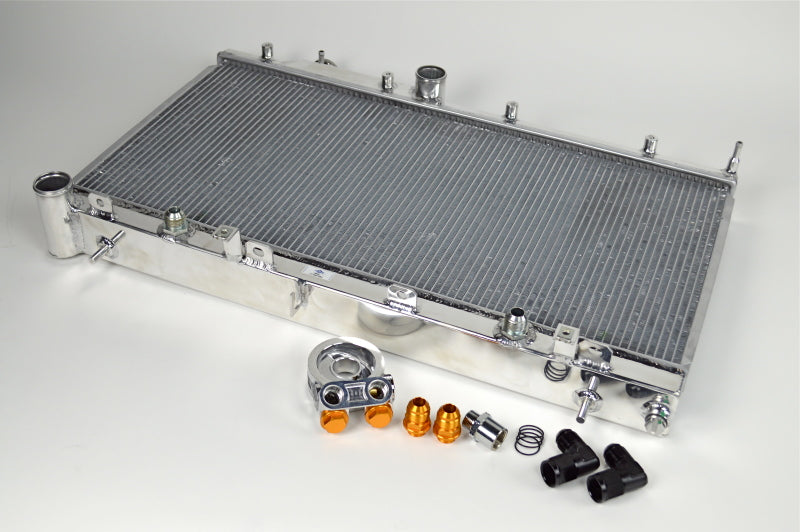 CSF All-Aluminum Radiator & Oil Cooler — 2008-2021 Subaru WRX & STI | Turbo, 2-Row 42mm | 7042O