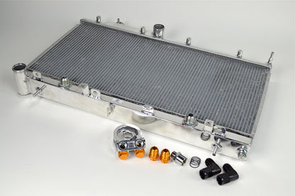 CSF All-Aluminum Radiator & Oil Cooler — 2008-2021 Subaru WRX & STI | Turbo, 2-Row 42mm | 7042O